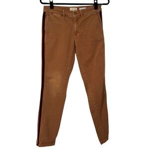 Chino by Anthropologie Brown Pants with Side Stripes‎
